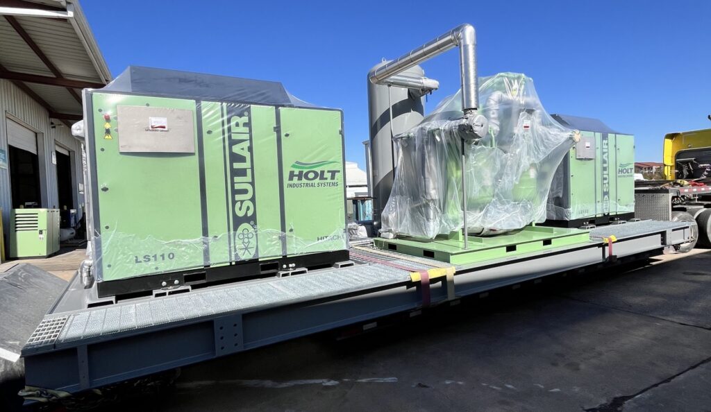 HOLT custom air package on a single skid