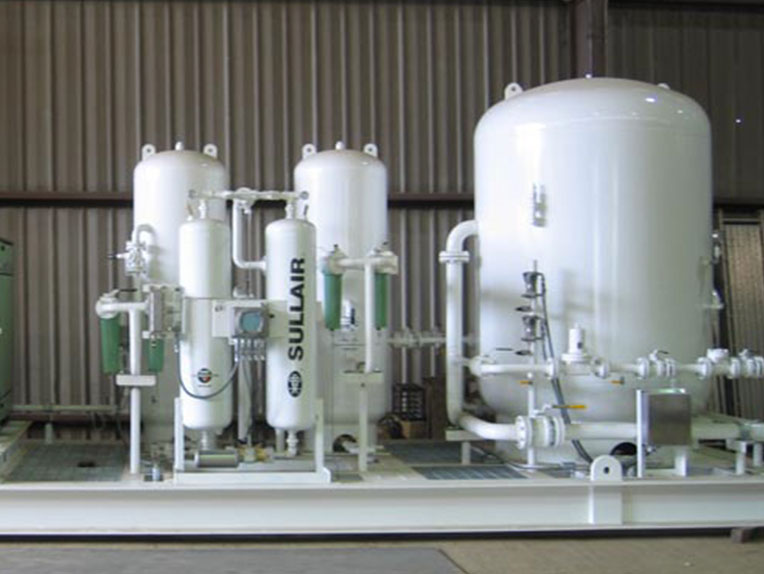Dual 50 HP instrument air and starting air skid built by HOLT