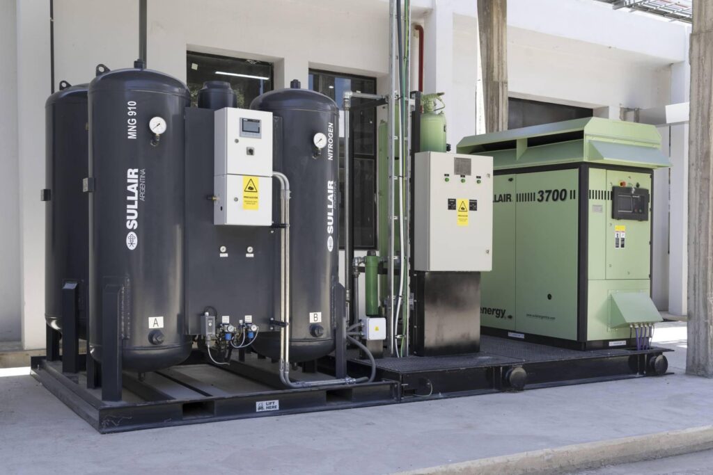 On-site nitrogen generator installation