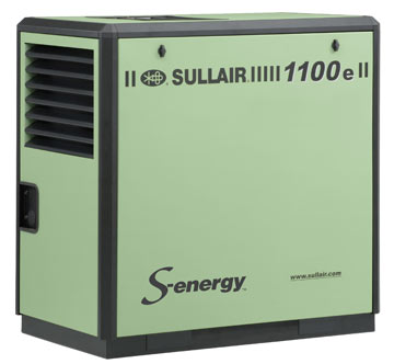 Sullair 1100-e, 1500-e, 1800-e encapsulated industrial electric air compressors